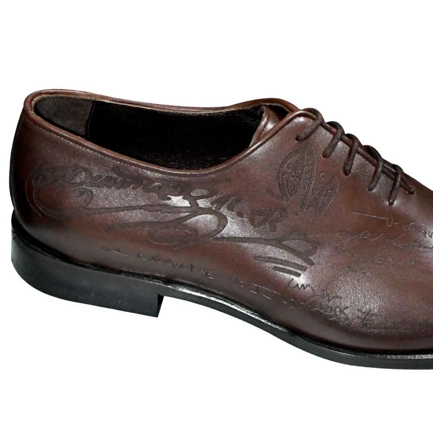 Chaussure gravée - Marco Marinelli pour homme - Marron – Image 3