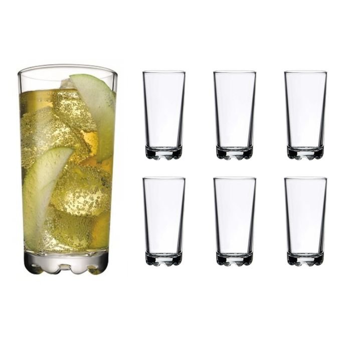 Verres à Eau/Jus- Transparent-Lot De 06 Pièces