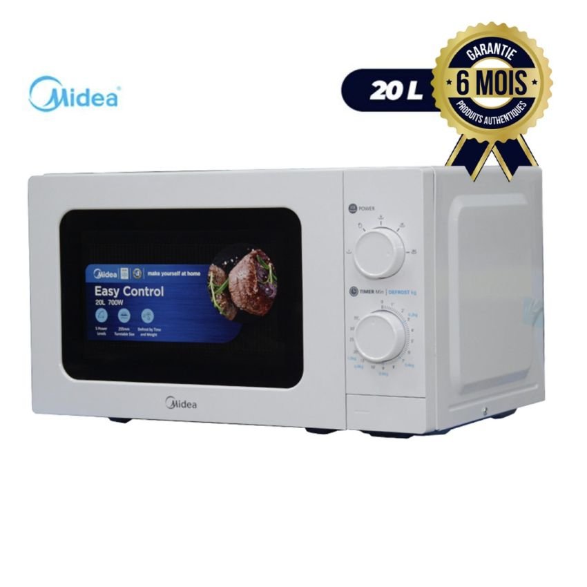 Micro Onde MIDEA - MM720C2GX-W - 20Litres - Garantie 06Mois